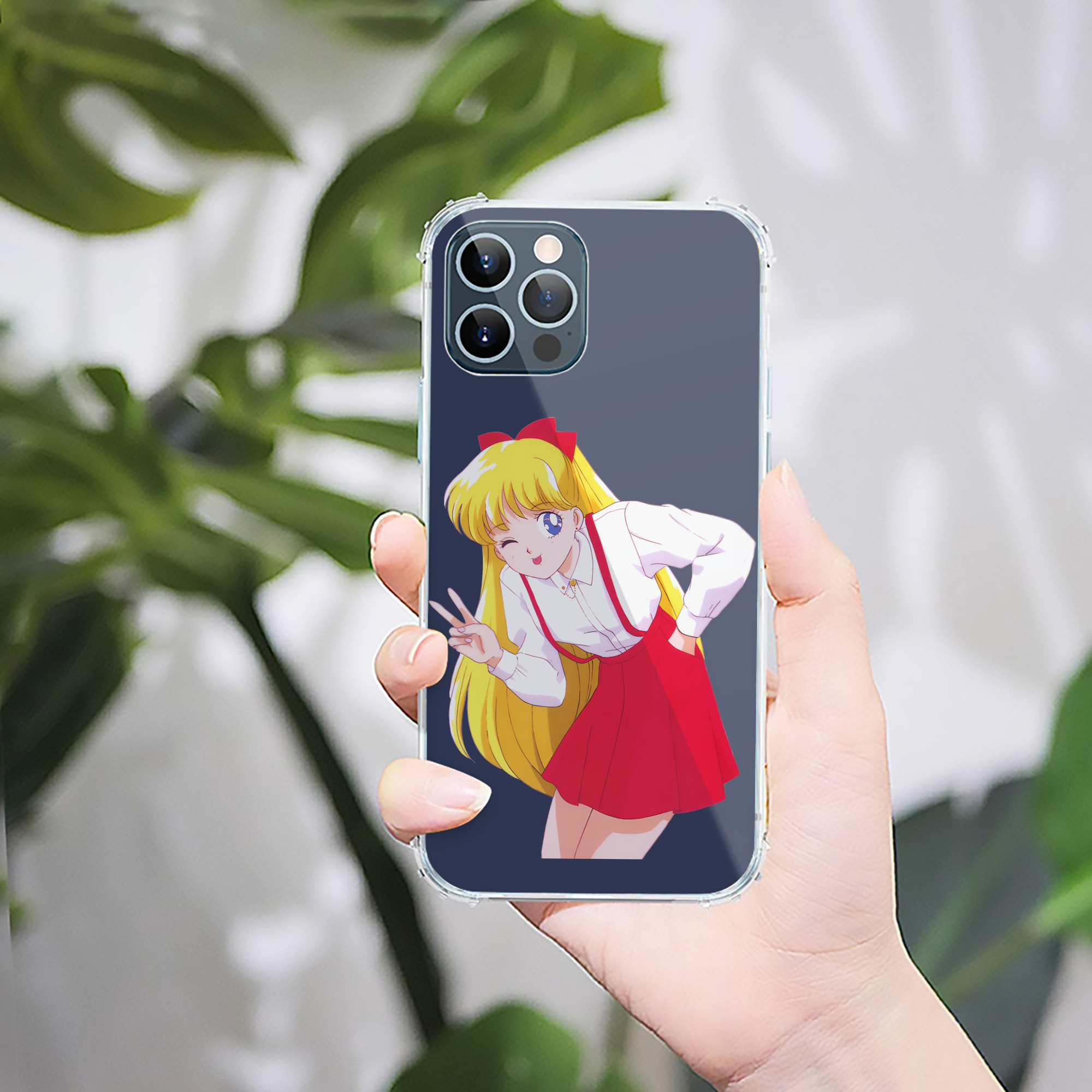 （画像用） 美少女戦士セーラームーン 愛野 美奈子 あいの みなこ Sailor Moon Aino Minako 【iPhone 12シリーズ対応】透明スマホケース（クリアソフトケース）